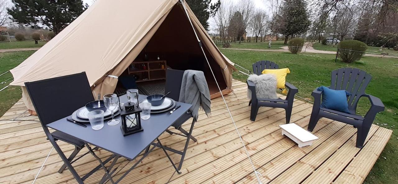Tente Bell au camping Hautoreille Bannes  Esterno foto